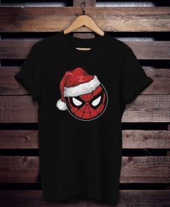 Spider-Man with Santa Hat Christmas t shirt