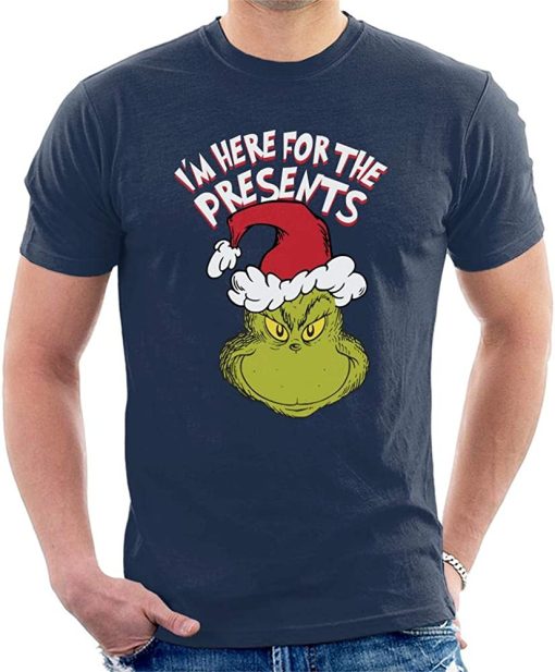 The Grinch Im Here for The Presents Christmas t shirt