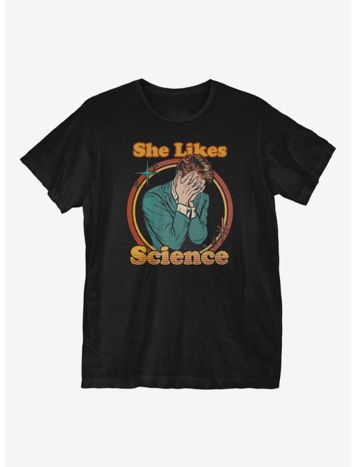 She Likes Science t shirt
