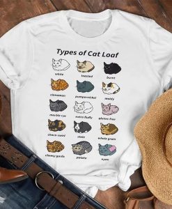 Cute Cat Loaf Cartoon t shirt