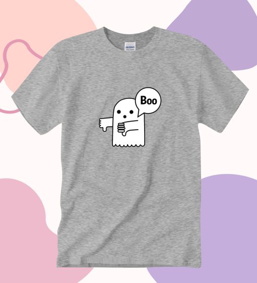 Boo Thumbs Down Joke Ghost Of Disapproval T Shirt DV