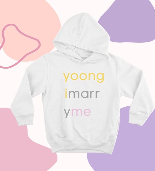 Yoongi Marry Me Bold Letter Hoodie