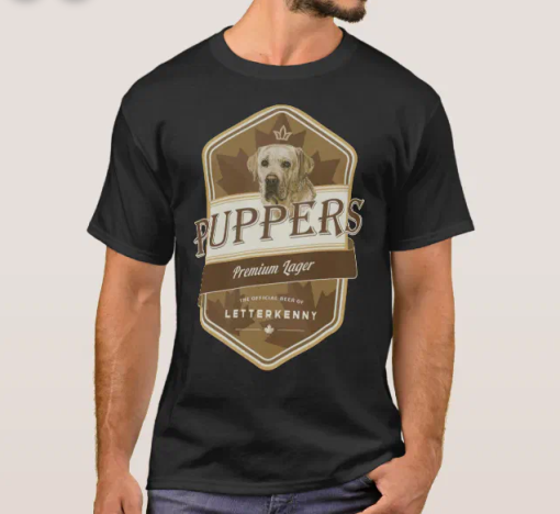 Letterkenny Puppers Premium Lager Beer t-shirt thd