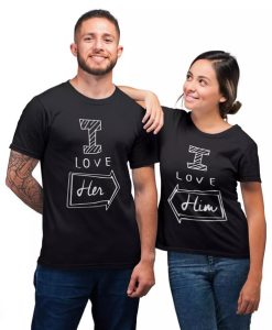 We Are In Love Shirt Couple Him And Her T-shirt thd