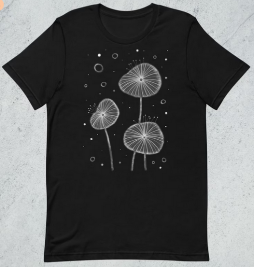 Abstract Flowers Folk T-shirt thd