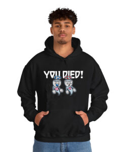 Cuphead You Died hoodie thd