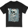 Skeleton Smoker Skull T-Shirt thd