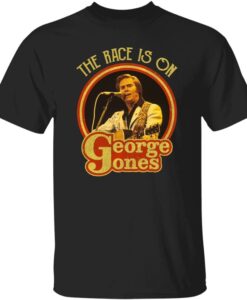 The Race is On George Jones Country Music T-Shirt thd