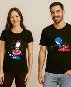 BoldLoft Captain Wonder Couple T Shirt