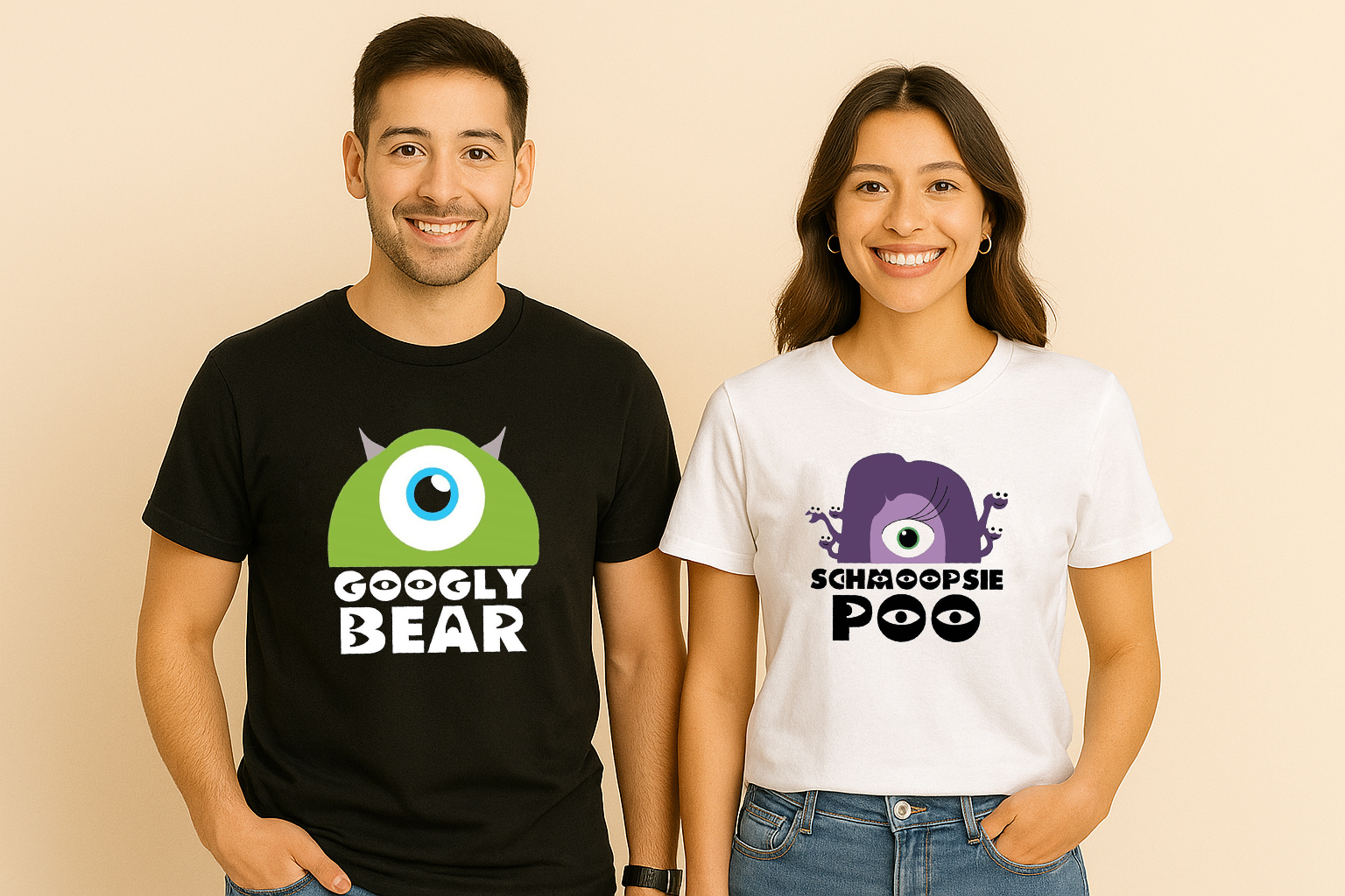 Googly Bear And Schmoopsie Poo Couple T-Shirt