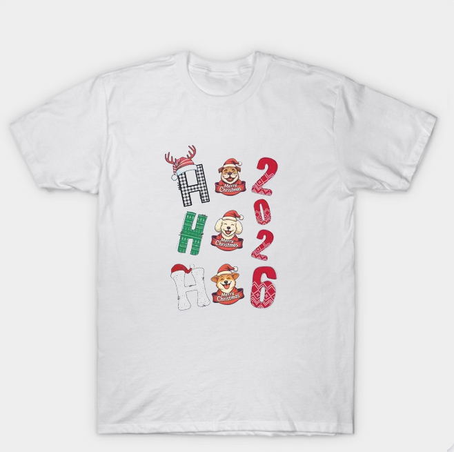 Ho Ho Ho Holiday Merry Christmas T Shirt