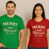Merry and Married Couple T Shirt
