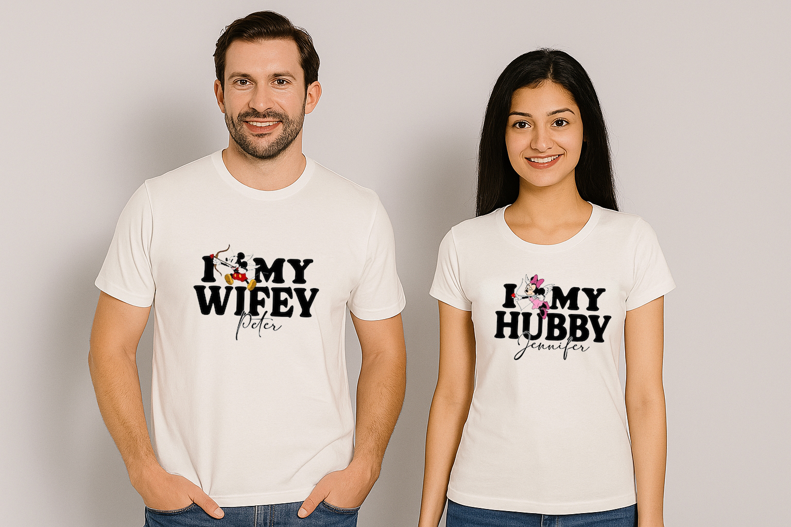 Mickey Minnie Couples Matching T Shirt