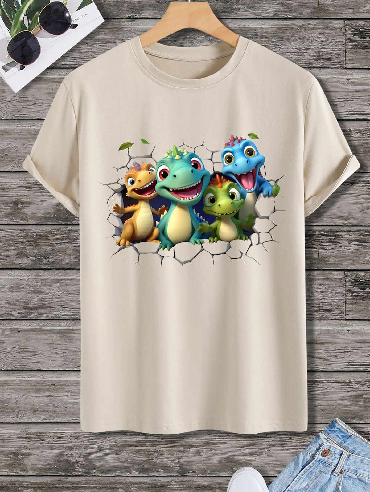 3D Dinosaurs Tshirt