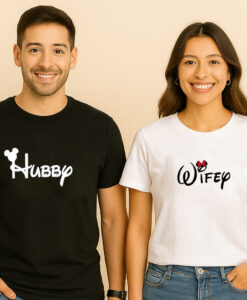 Hubby Wifey Couple T-Shirt